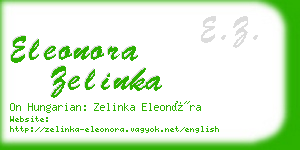 eleonora zelinka business card